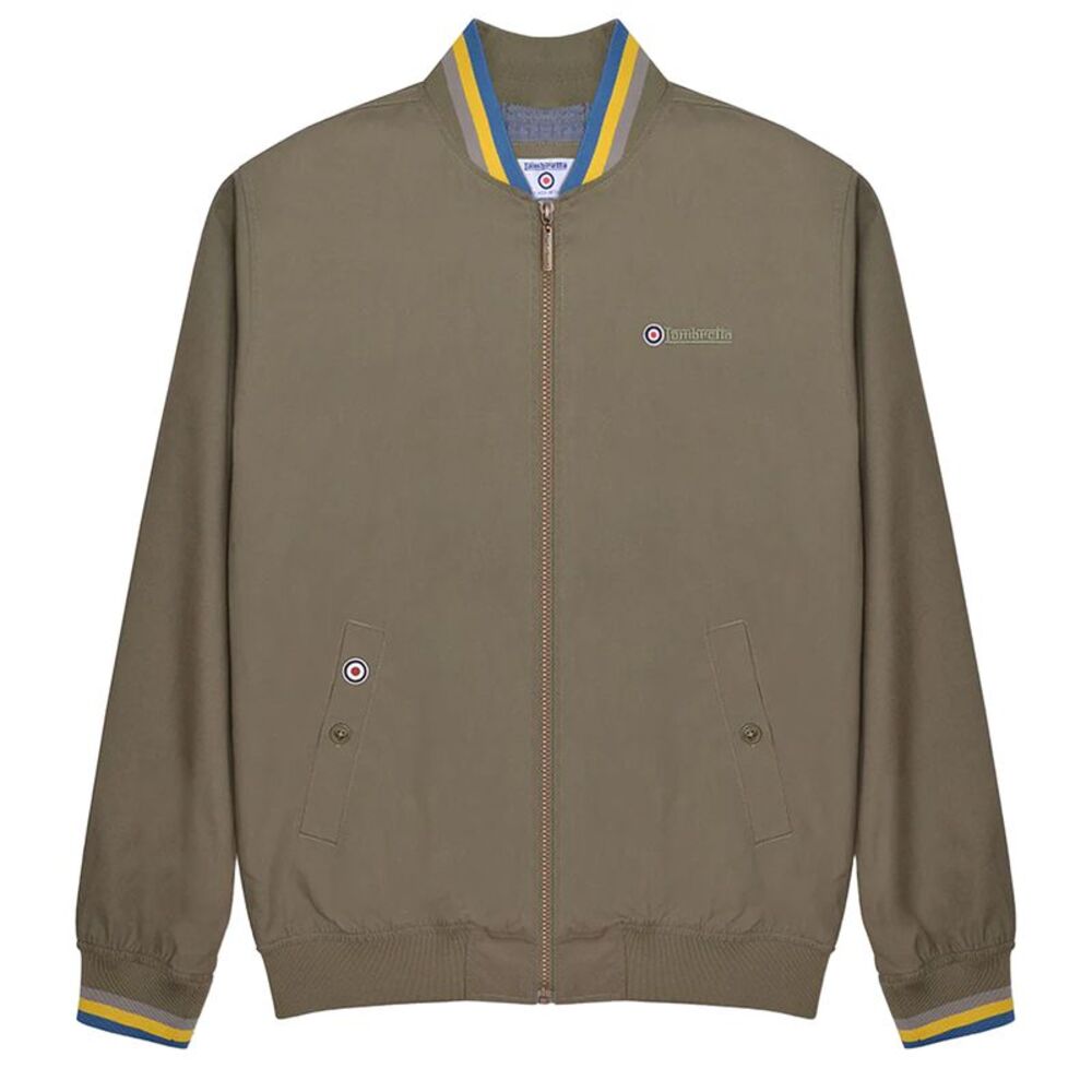 Lambretta Mens Monkey Triple Tipped Jacket / Khaki Green